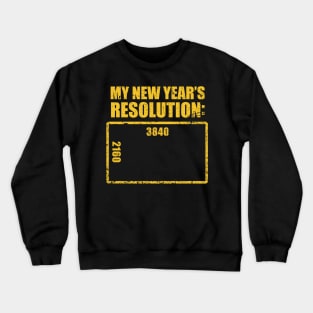 4K Resolution Crewneck Sweatshirt